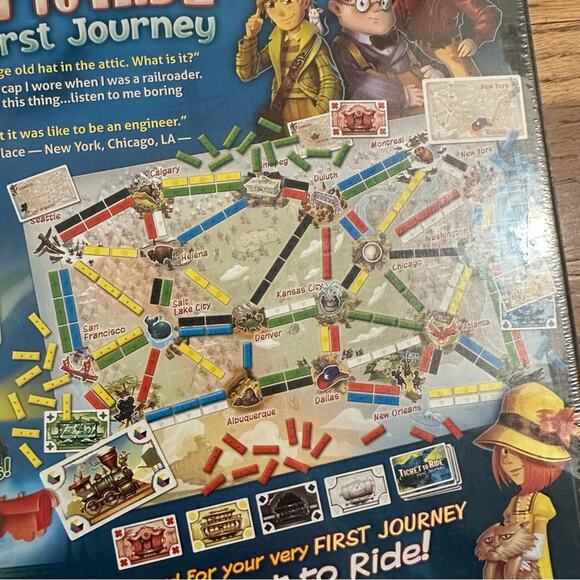 NEW!! Ticket to Ride First Journey Board Game - Ages 6+, Sealed!! - Picture 6 of 8